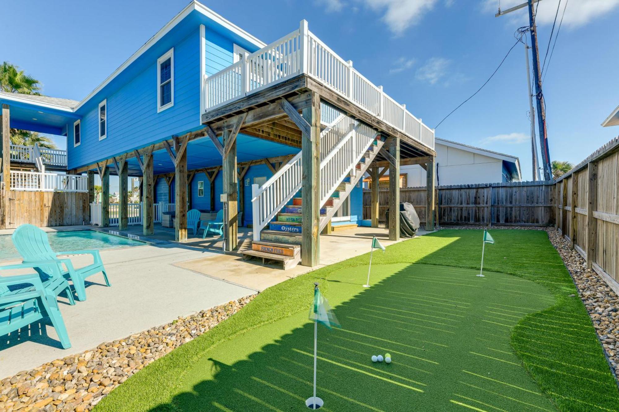 Trendy Port Aransas Home With Private Pool And Deck! Bagian luar foto